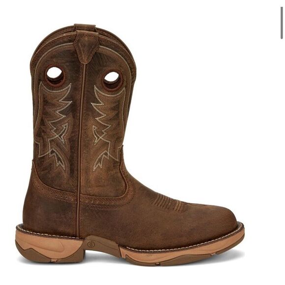 Tony Lama Mens Boots River‎ Tumbleweed 11" W Wide Round Toe Brown RR3370 Size 9D - Picture 3 of 8